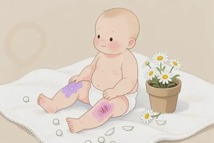 小兒大腿上出現(xiàn)濕疹可以徹底自愈嗎(圖2)