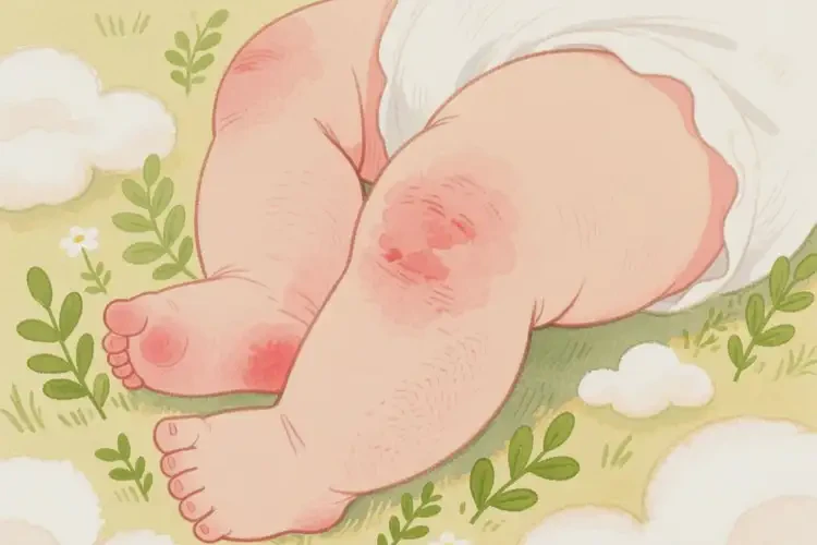 嬰兒大腿出現(xiàn)濕疹可不可以根治(圖3)