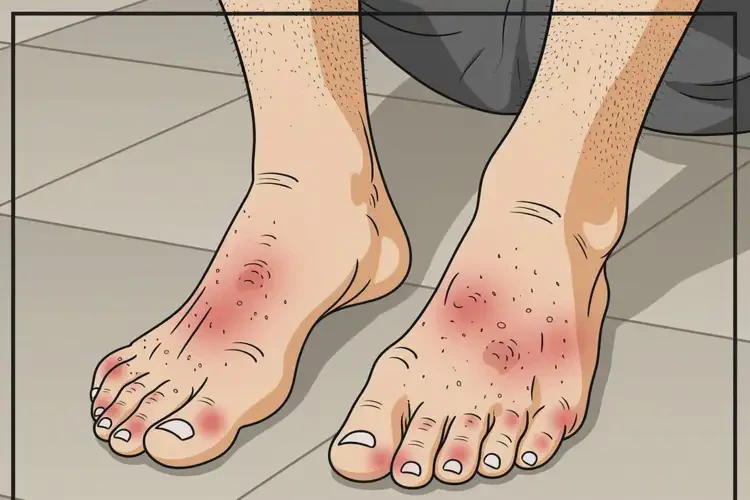 男人腳上出現(xiàn)濕疹可以徹底自愈嗎(圖3)