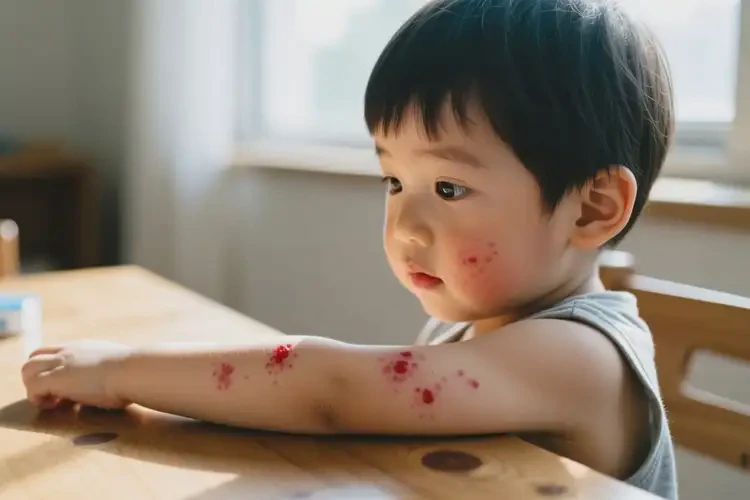 少儿手臂上偶尔起湿疹能靠自己自愈吗(图2)