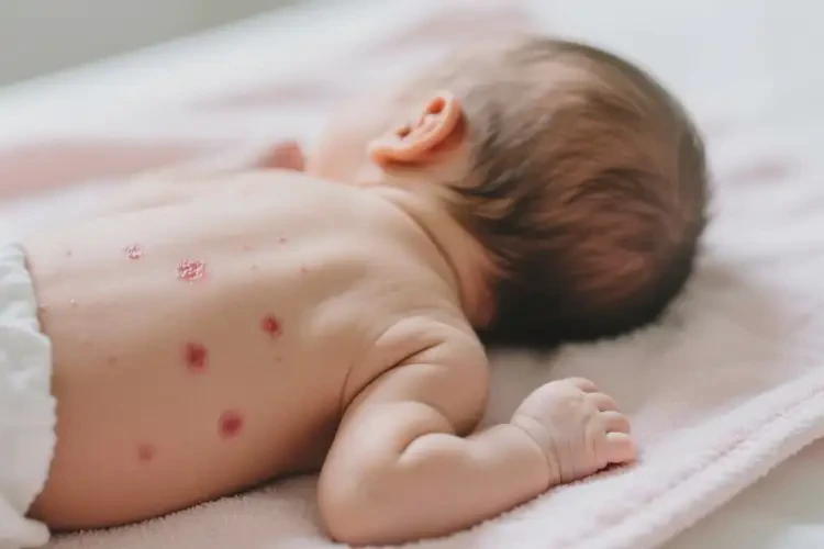 新生兒全身容易起濕疹不管它會(huì)自己好嗎(圖3)