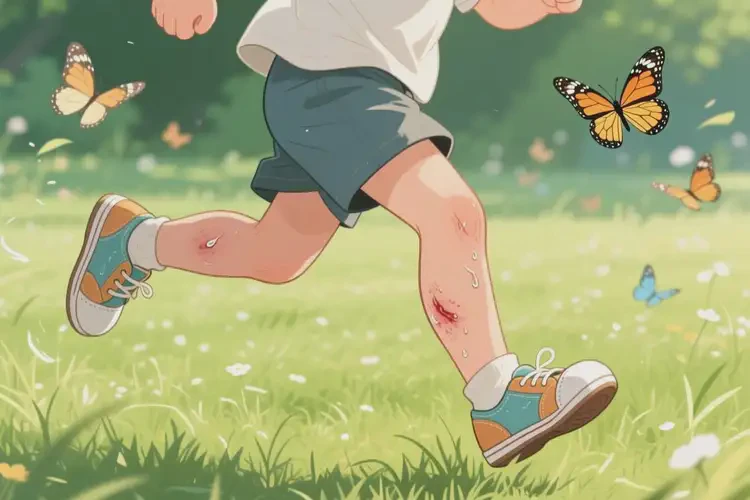 少兒小腿上偶爾起濕疹能徹底自愈嗎(圖1)