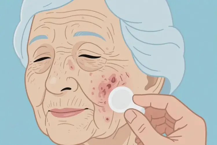 老人面部偶爾長(zhǎng)濕疹可不可以根治(圖2)