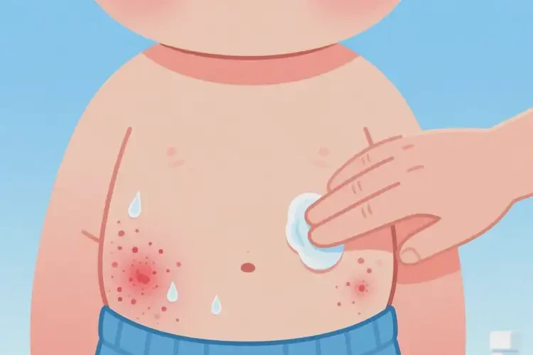 孩子肚子出現(xiàn)濕疹能夠徹底治愈嗎(圖4)