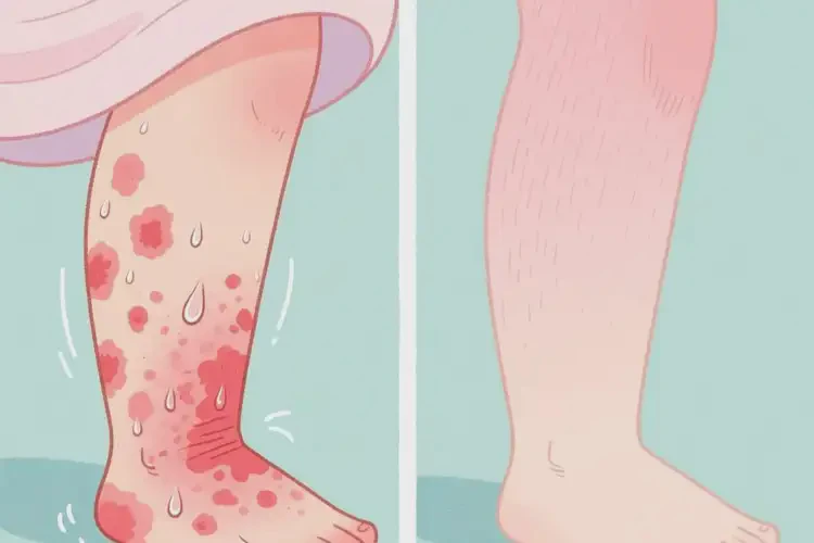 产妇小腿经常起湿疹可不可以彻底自愈(图1)