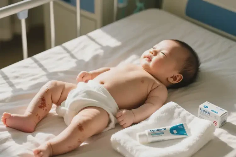 嬰兒小腿容易長(zhǎng)濕疹可不可以根治(圖1)