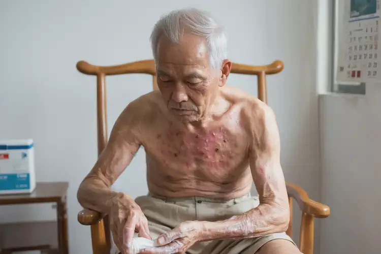 老年人大腿上長濕疹不管它會自己痊愈嗎(圖2)