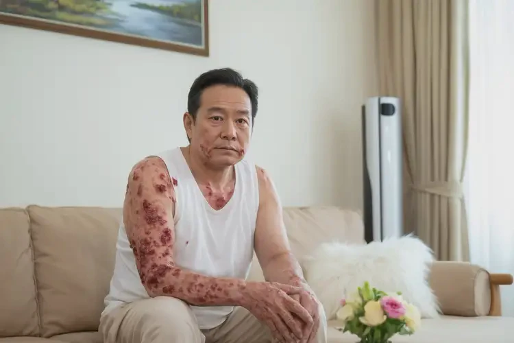 男性手臂上容易長(zhǎng)濕疹能徹底自愈嗎(圖1)