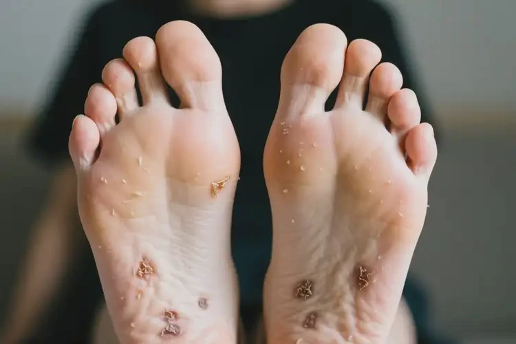 女人腳上偶爾長(zhǎng)濕疹不管它會(huì)自己自愈嗎(圖1)