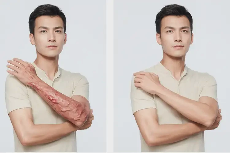 男人手臂出現(xiàn)濕疹可不可以徹底自愈(圖1)