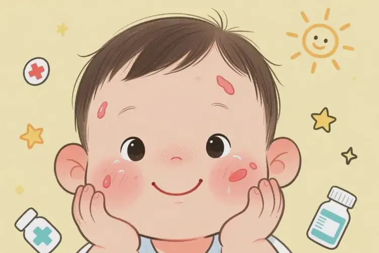 幼兒臉上長(zhǎng)濕疹不管它會(huì)自己痊愈嗎(圖2)