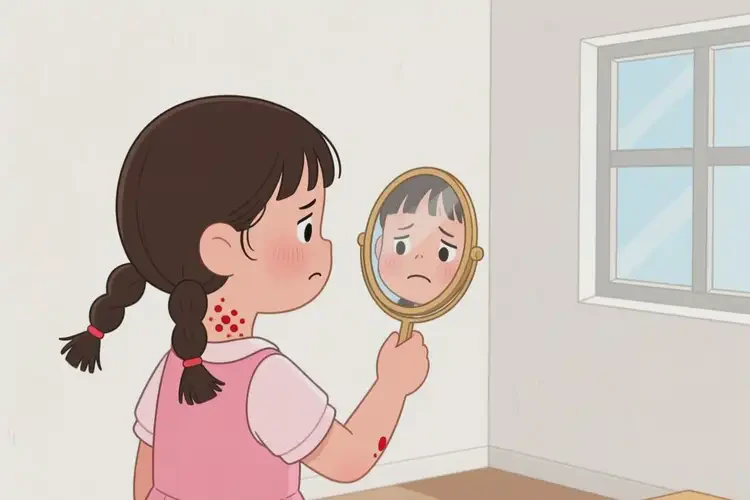 小學(xué)生脖子上長(zhǎng)濕疹不管它會(huì)自己好嗎(圖1)