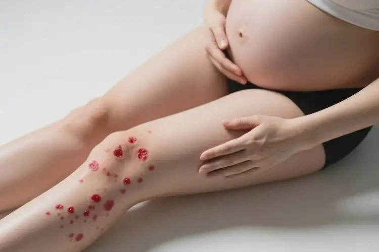 產婦大腿起濕疹能靠自己自愈嗎(圖2)