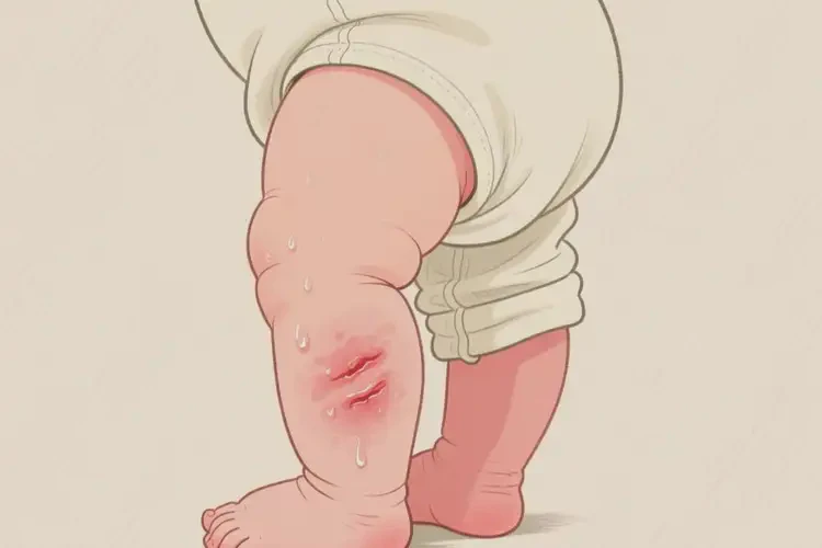 嬰幼兒大腿起濕疹能靠自己自愈嗎(圖2)