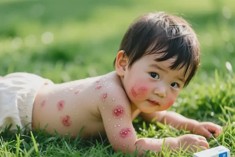 孩子全身出現(xiàn)濕疹可不可以徹底自愈(圖1)