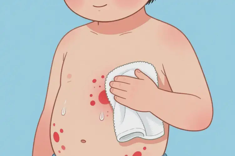 孩子肚子偶爾起濕疹能夠徹底治愈嗎(圖2)