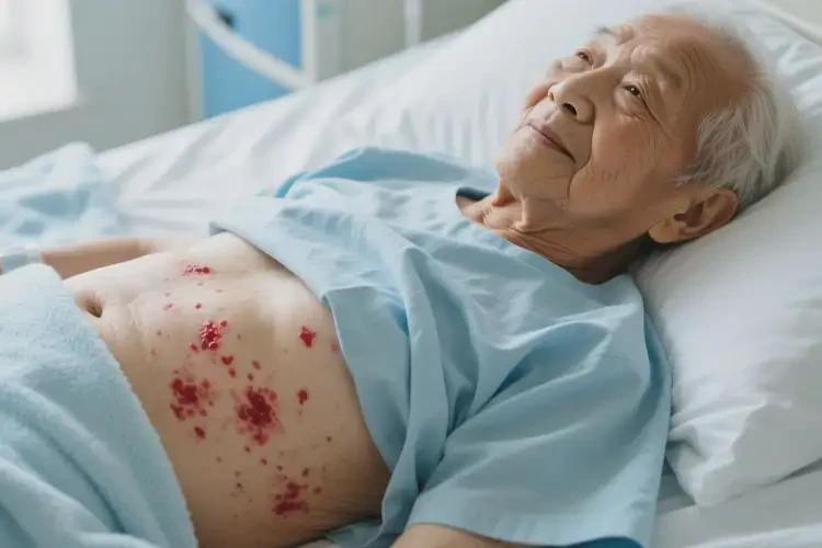 老人肚子上出濕疹不管它會自己好嗎(圖4)