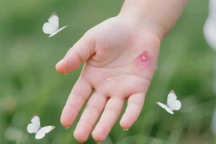 孩子手上容易起濕疹可以徹底自愈嗎(圖1)