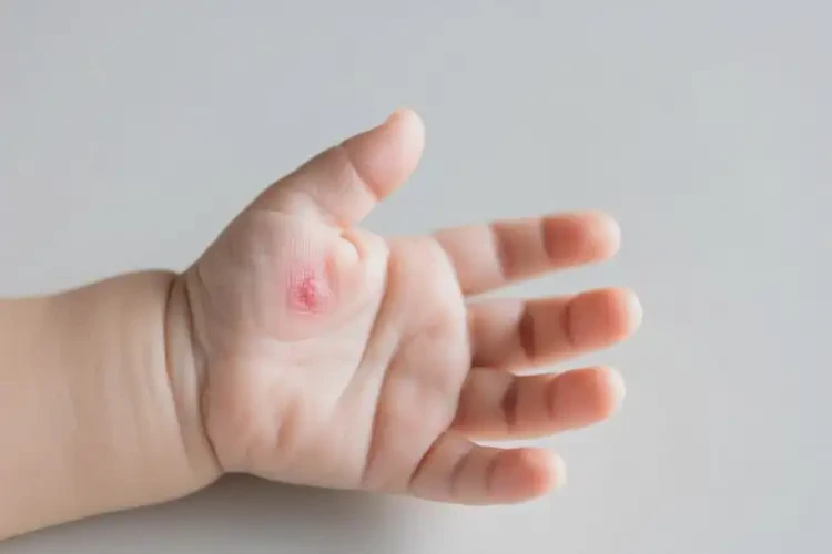 婴幼儿手上偶尔长湿疹能彻底自愈吗(图1)