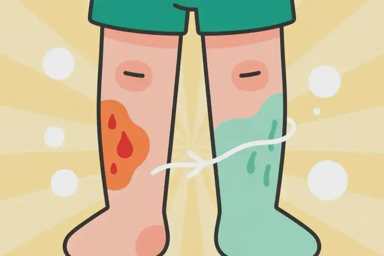 少兒小腿出濕疹可不可以根治(圖1)