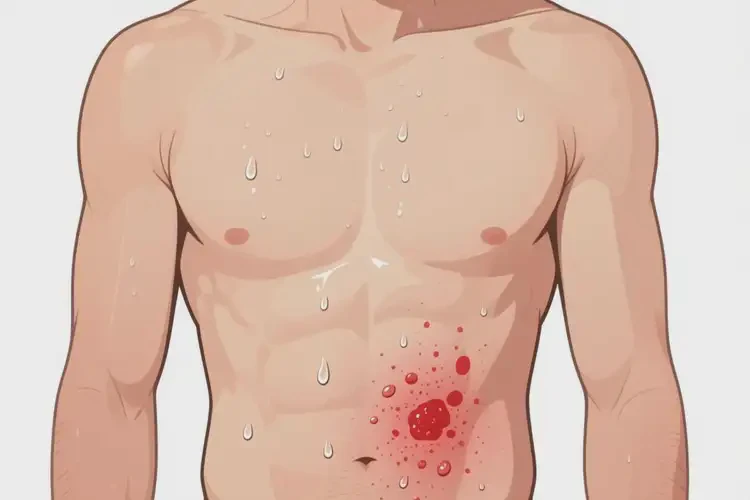 男人肚子上有濕疹能夠徹底治愈嗎(圖2)