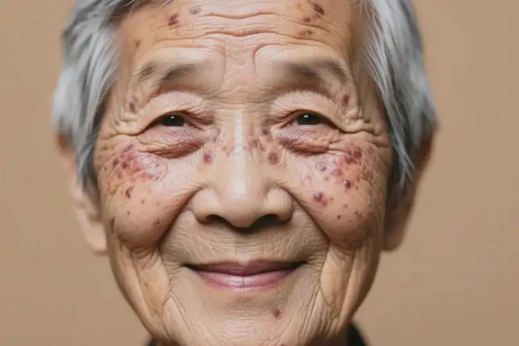 高齡老人面部長濕疹不管它會自己自愈嗎(圖1)