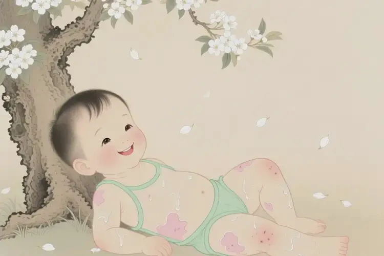 小孩全身容易起湿疹不管它会自己痊愈吗(图2)