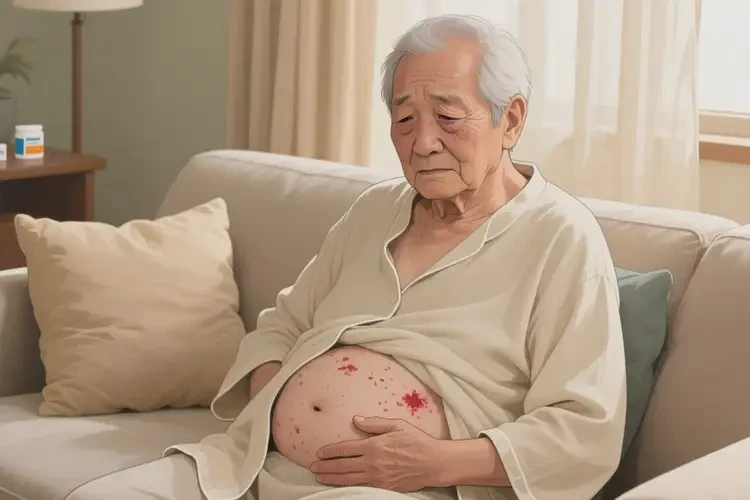 老年人肚子出濕疹可以徹底自愈嗎(圖3)