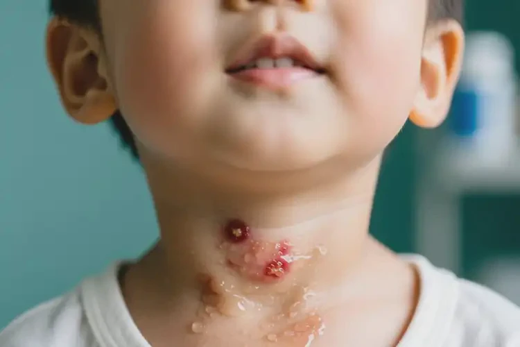 小孩脖子上經(jīng)常長濕疹可不可以根治(圖3)