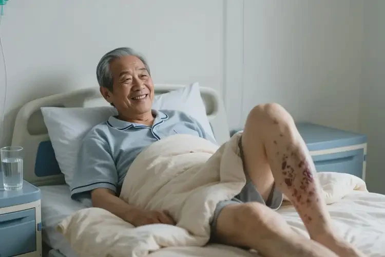 老人大腿出現(xiàn)濕疹可不可以根治(圖2)