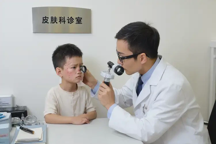 兒童面部偶爾長濕疹不管它會自己好嗎(圖1)