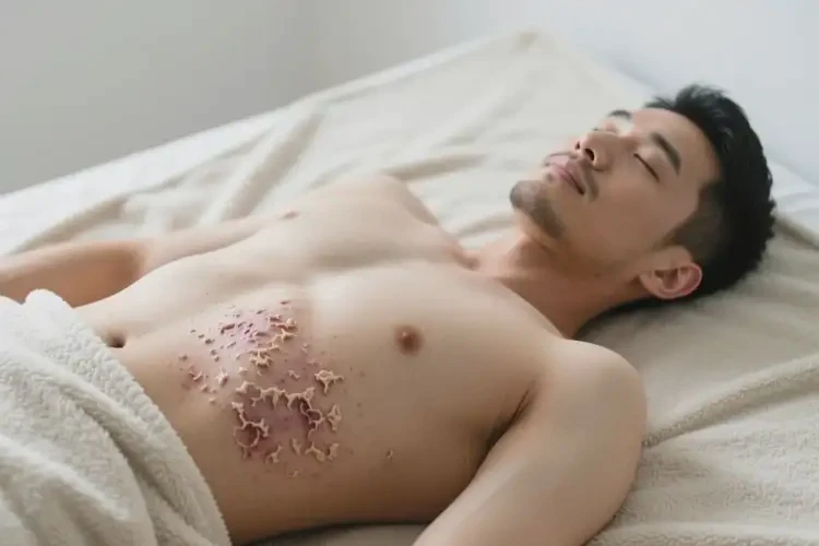 男人肚子上有濕疹能不能根治(圖1)