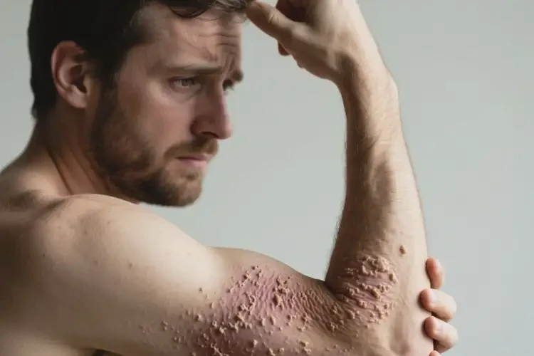 男生手臂上經(jīng)常起濕疹不管它會(huì)自己痊愈嗎(圖3)