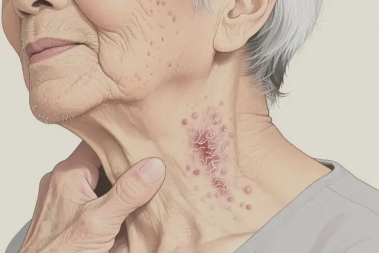 老年人脖子經(jīng)常起濕疹可不可以徹底自愈(圖1)