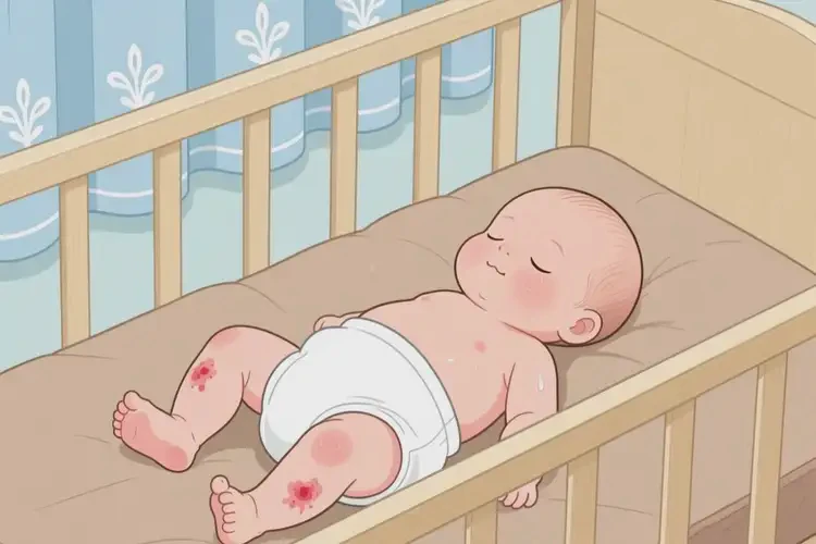 新生兒四肢有濕疹不管它會自己好嗎(圖1)