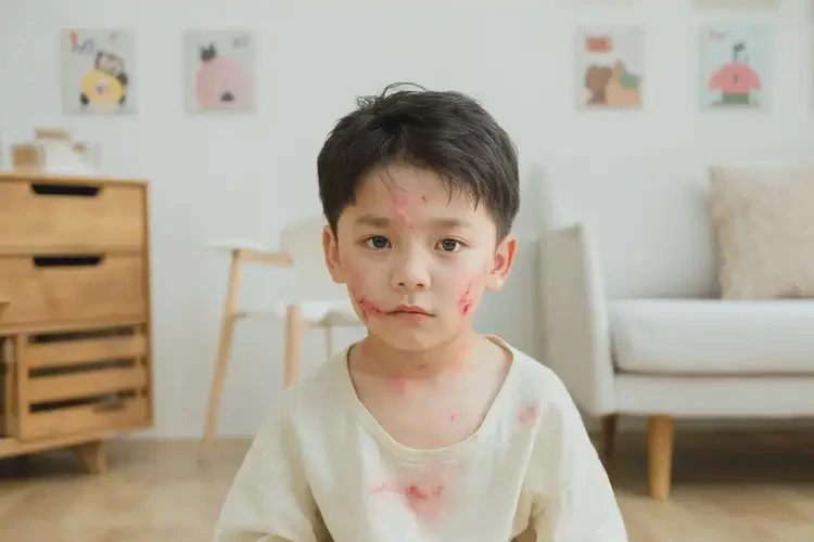 孩子脖子偶爾長(zhǎng)濕疹可不可以根治(圖1)