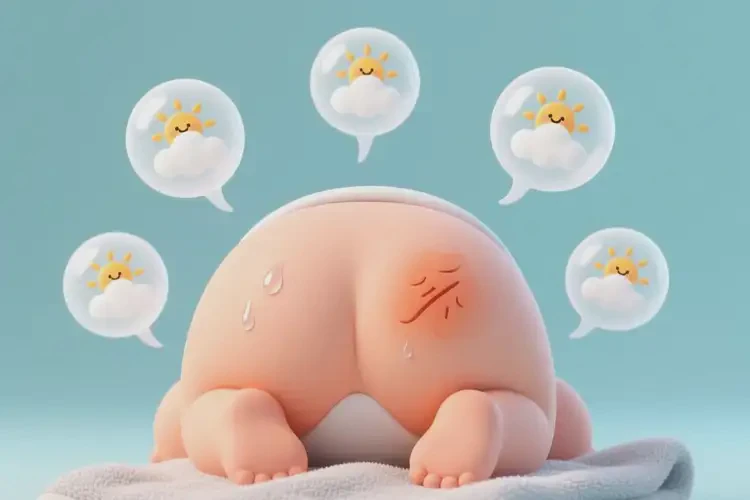 宝宝屁股上出现湿疹可不可以根治(图1)