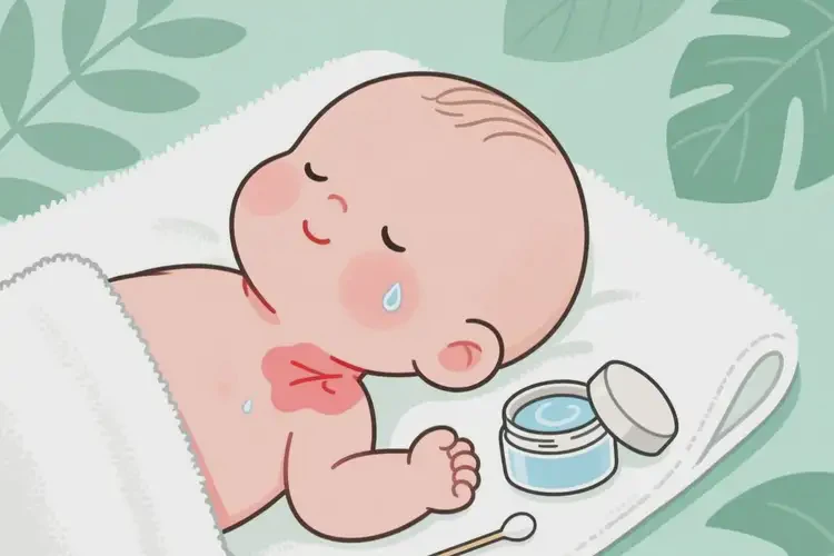 新生兒脖子經(jīng)常長濕疹不管它會自己好嗎(圖3)