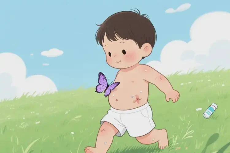 小孩肚子上經(jīng)常起濕疹可不可以徹底自愈(圖2)