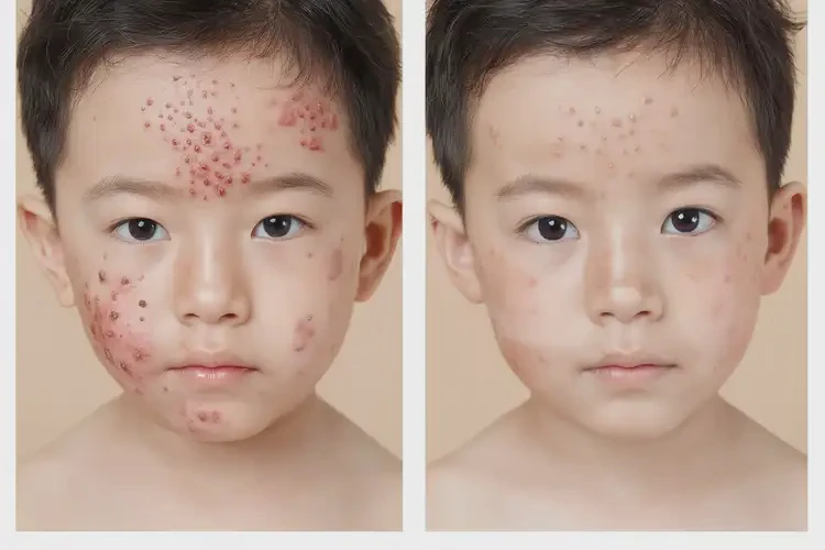 兒童面部偶爾長濕疹不管它會自己好嗎(圖2)