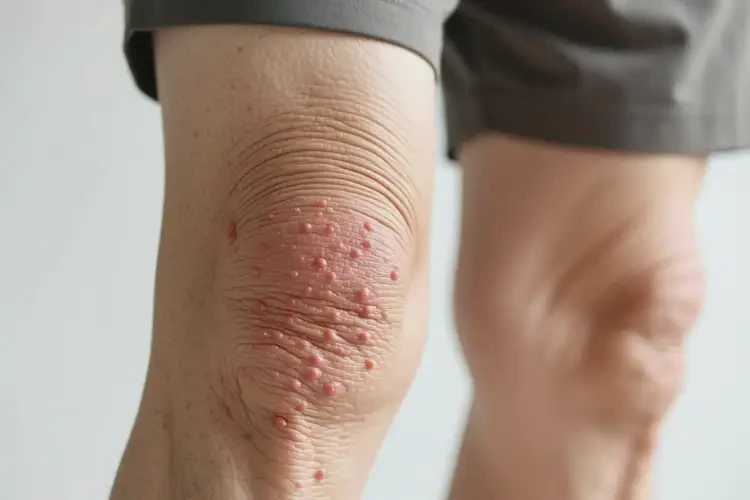 老人大腿上經(jīng)常起濕疹不管它會(huì)自己自愈嗎(圖4)