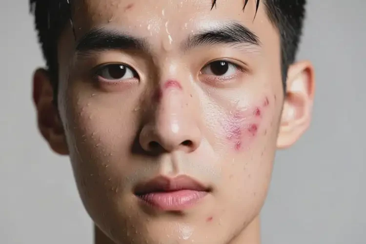 男生面部起濕疹可不可以徹底自愈(圖1)