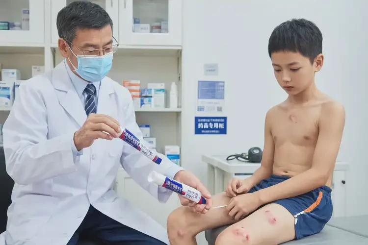 小兒大腿上偶爾長(zhǎng)濕疹可以徹底自愈嗎(圖1)