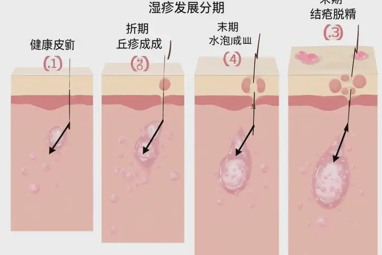 女生腳上有濕疹不管它會自己自愈嗎(圖4)
