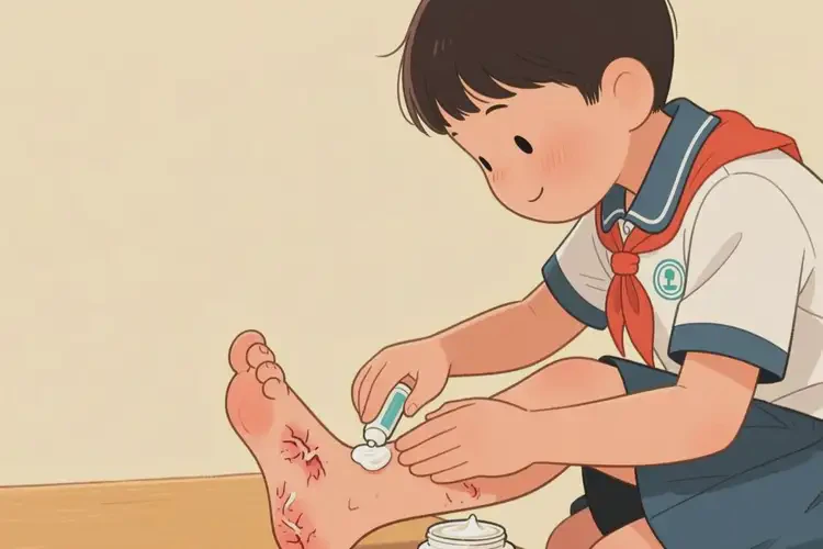 小学生脚上经常起湿疹不管它会自己自愈吗(图3)