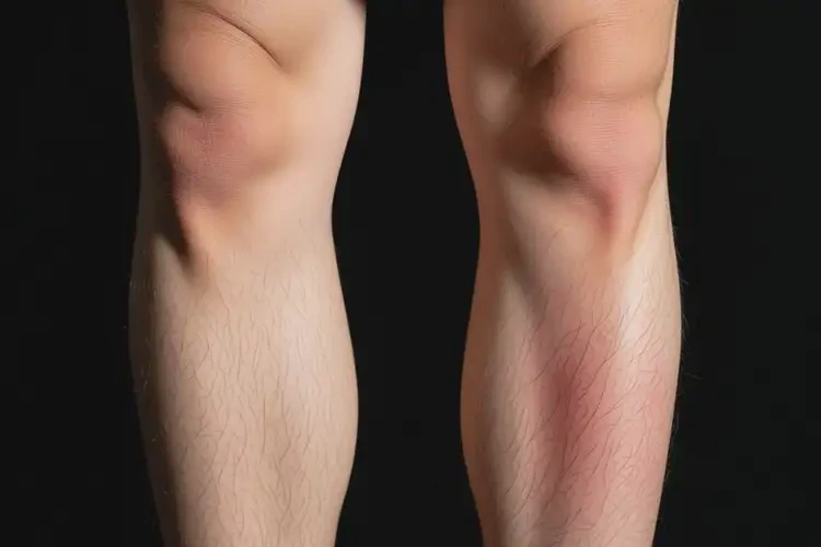 男性小腿上偶爾起濕疹不管它會(huì)自己痊愈嗎(圖3)