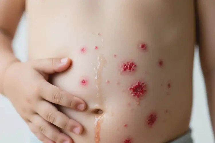 兒童肚子長濕疹不管它會自己好嗎(圖4)