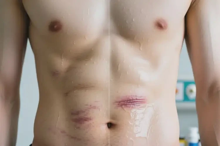 男生肚子出现湿疹可以彻底自愈吗(图1)