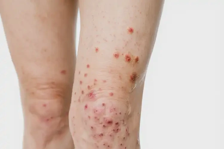 女人小腿容易起濕疹不管它會自己好嗎(圖4)