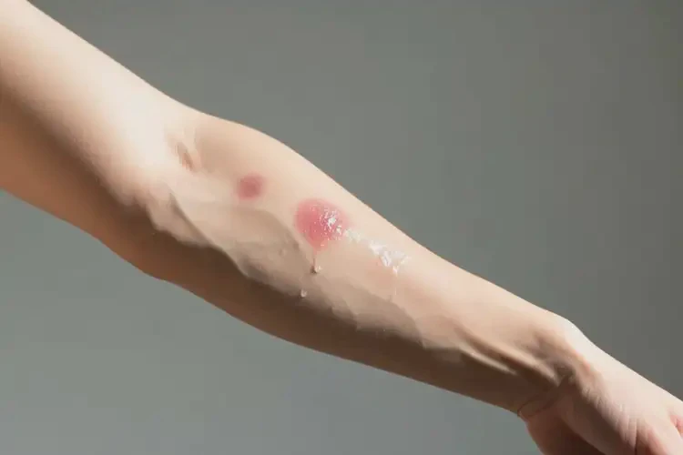 青年人手臂上經(jīng)常長濕疹不管它會自己痊愈嗎(圖2)
